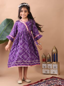 Kinder Kids - Purple Bandez Dress