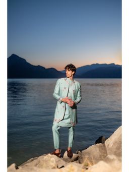 Jatin Malik - Felicia Contemporary Jacket with Kurta and Trouser (Set of 3)