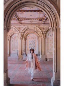 Jatin Malik - Whisper Sherwani Kurta with Churidar and Stole & Kamar Band (Set of 5)