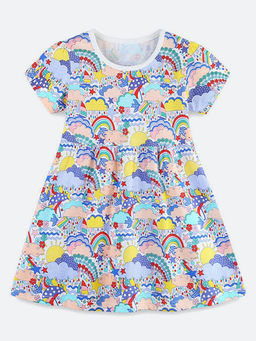 Oh Rare - Girl Multi-Color Printed Dress