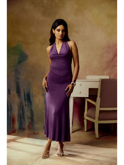 Lea Clothing - Darya Purple Multiway Midi Dress