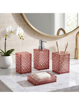 Story@Home - Peach Premium 4 Bathroom Accessories Set