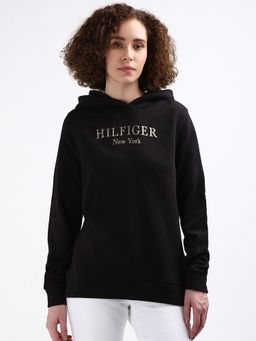 Tommy Hilfiger - Regular Fit Cotton Hoodie-Black