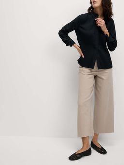 Marks & Spencer - Black Shirred Detail Shirt