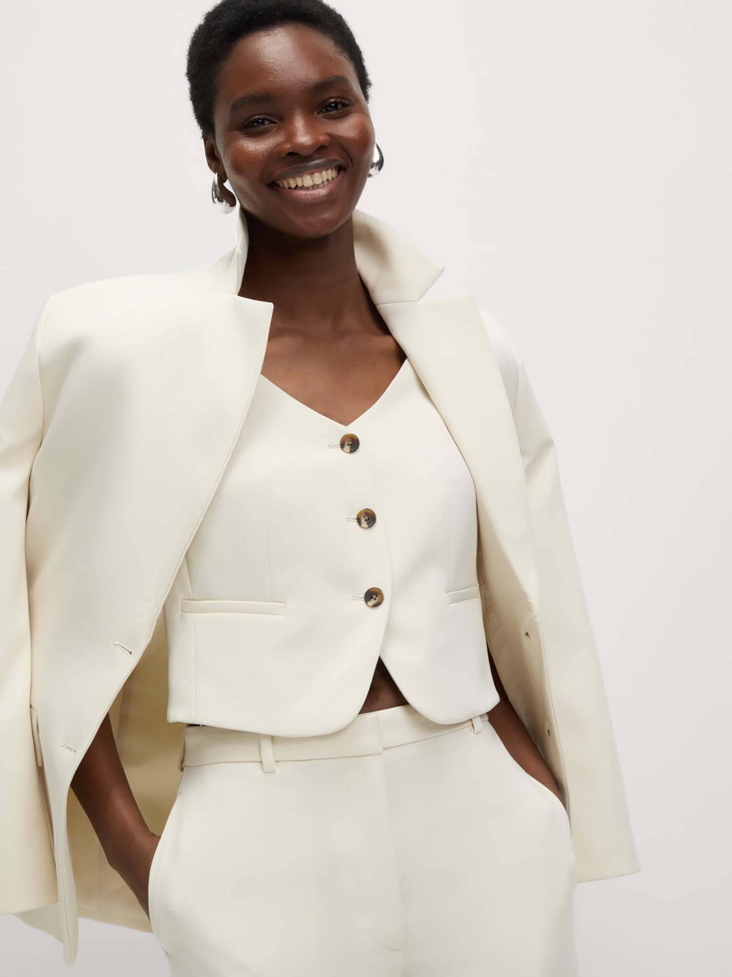 L'AUBEBLANC Waist Shape Tailored Jacket L'AUBE BLANC Waist Shape