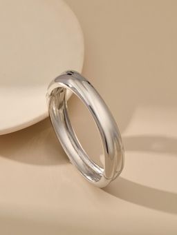 AQUASTREET - Silver Plated Waterproof Antitarnish Open Kada Bracelet