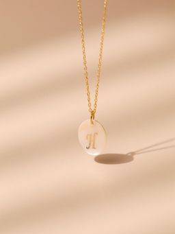 AQUASTREET - 18K Gold PlatedLetter H Initial Pendant Necklace, Waterproof Anti-Tarnish