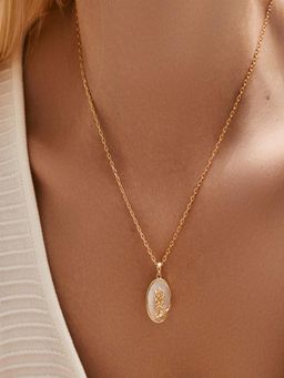 AQUASTREET - Vintage Rose 18k Gold Plated Necklace
