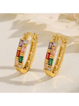 ESTAILO FASHION - Prism Glow Hoops Earrings