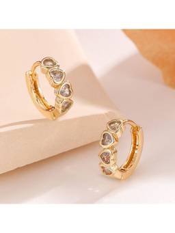 ESTAILO FASHION - Tiny Heart Bliss Hoops Earring