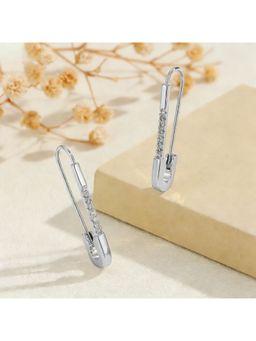 ESTAILO FASHION - Rhinestone Safety Pin Earrings