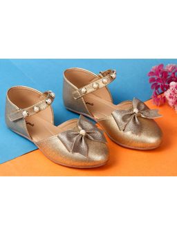 BOYZ N GALZ - Girls Gold Embellished Sandals