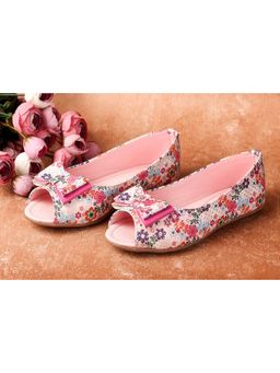 BOYZ N GALZ - Girls Pink Embellished Ballerinas