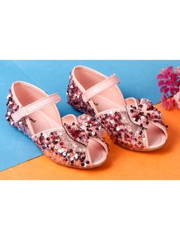 BOYZ N GALZ - Girls Pink Embellished Sandals