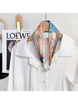 CrossKulture - Women Satin Printed Scarf