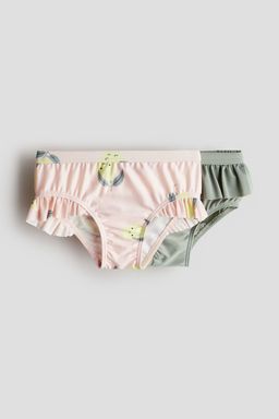H&M - Girls 2-Pack Flounce-Trimmed Swim Pants