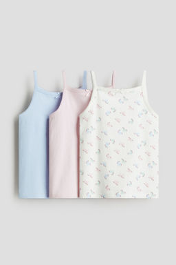 H&M - Girls 3-Pack Jersey Vest Tops
