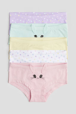 H&M - Girls 5-Pack Hipster Briefs