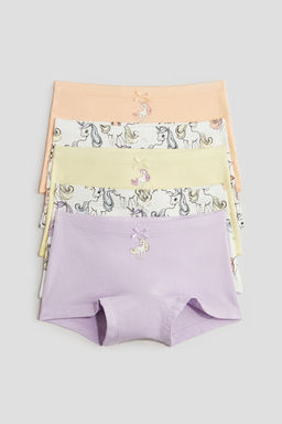 H&M - Girls 5-Pack Boxer Briefs