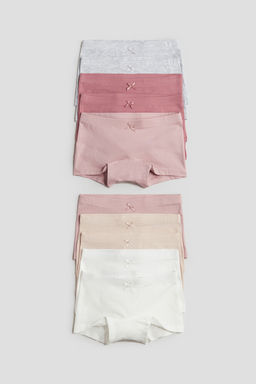 H&M - Girls 10-Pack Cotton Boxer Briefs