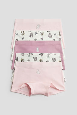 H&M - Girls 5-Pack Cotton Boxer Briefs