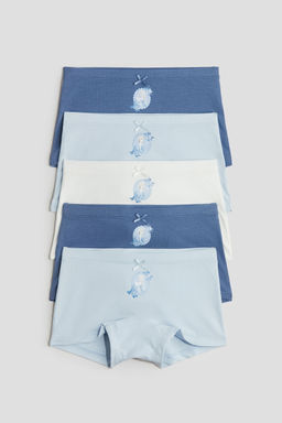 H&M - Girls 5-Pack Cotton Boxer Briefs