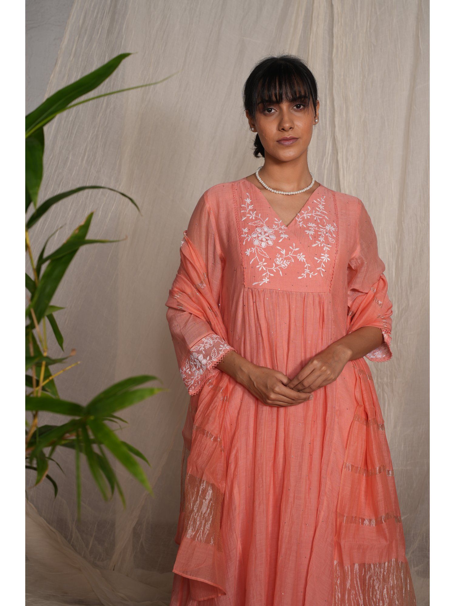 Peach Chanderi Dupatta-picture-23
