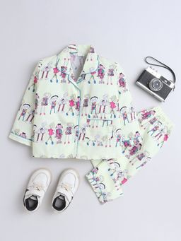 The Magic Wand - Unisex All Over Printed Shirt and Pyjama-Yellow (Set of 2)