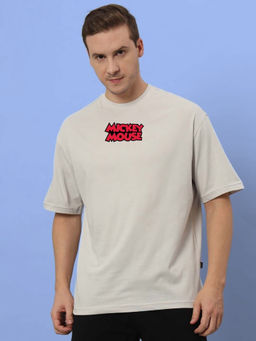 WEARDUDS - Mens Grey Duds Mouse Over-Sized T-Shirt