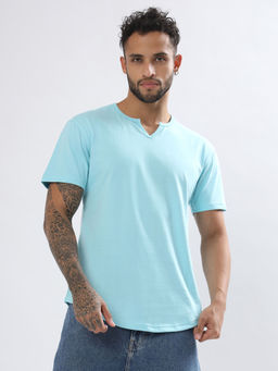 WEARDUDS - Mens Light Blue Viking Regular Fit T-Shirt