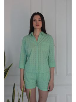 ASHTAG - Light Green Cotton Shirt
