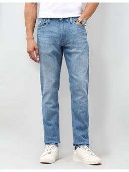 U.S. Polo Assn. Denim Co. - Blue Cotton Solid Tapered Jeans