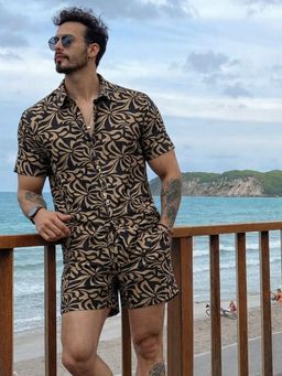 RIGO - Black Rayon Abstract Co-Ord Set