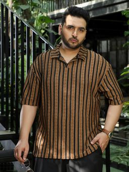 Instafab Plus - Multi-Colour Stripes Polo T-Shirt
