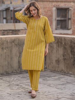 Babli - Brass Yellow Co-Ord Set
