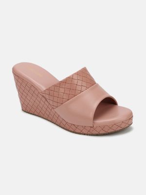 Buy Marc Loire Women Nude Open Toe Wedge Heels Online