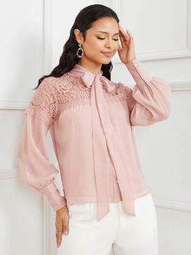 lace high neck blouses