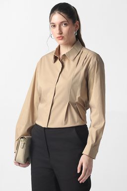 Van Heusen - Beige Full Sleeves Formal Shirt
