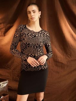 Kazo - Figaro Animal Print Top