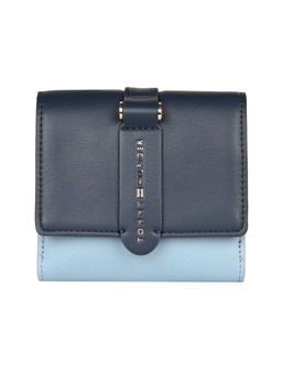 Tommy Hilfiger - Blue Solid Wallet with Detachable Chain Strap