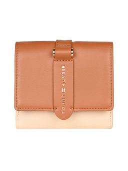 Tommy Hilfiger - Tan Solid Wallet with Detachable Chain Strap