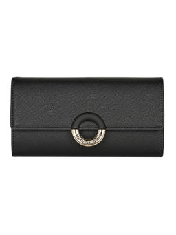 Tommy Hilfiger - Black Solid Wallet with Detachable Chain Strap