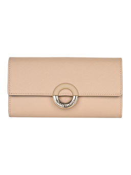 Tommy Hilfiger - Beige Solid Wallet with Detachable Chain Strap