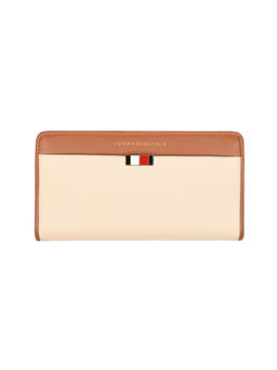 Tommy Hilfiger - Beige Solid Wallet with Detachable Chain Strap