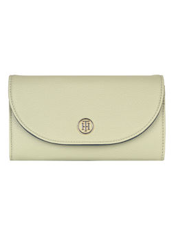 Tommy Hilfiger - Green Solid Wallet with Detachable Chain Strap
