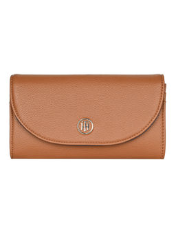 Tommy Hilfiger - Tan Solid Wallet with Detachable Chain Strap