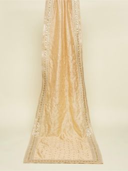 Manyavar - Biscuit Beige Sitara Work Dupatta