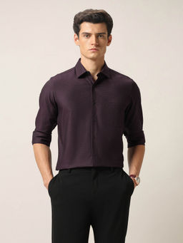 Arrow - Men's Maroon Liberty Classic Fit Ceremony Shirt