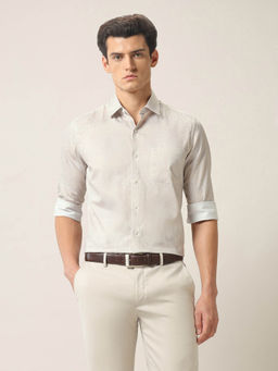 Arrow - Men's Beige Manhtattan Slim Fit Ceremony Shirt