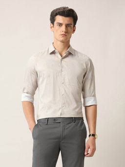 Arrow - Men's Beige Liberty Classic Fit Ceremony Shirt